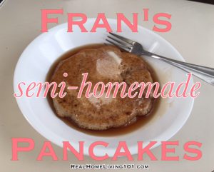 semi-homemade pancakes
